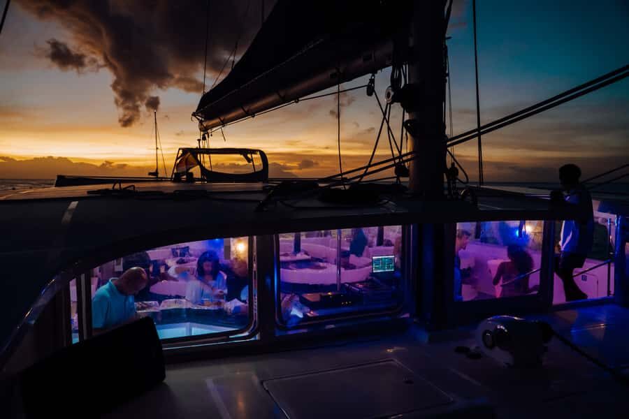 From Mahé: Seychelles Sunset Cruise with Hotel Transfers - Entering Baie Ternay from L’Escale’s marine dock